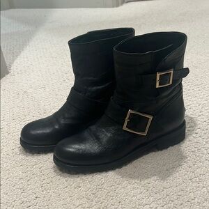 Jimmy Choo motorcycle boots